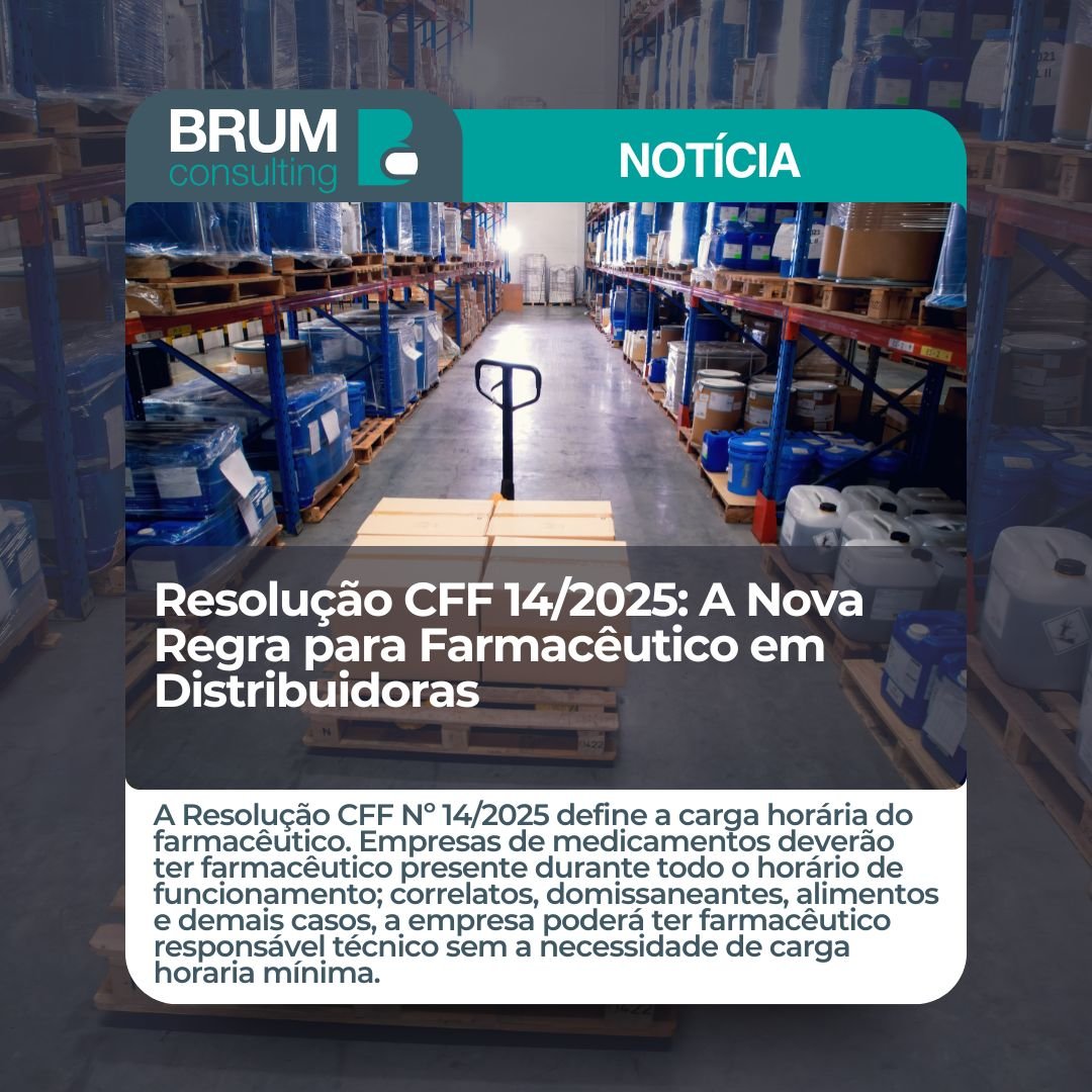 Nova Regra para Farmacêutico em Distribuidoras – Resolução CFF 14/2025